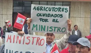 Agricultores y dirigentes se movilizaron para demandar la destitución del ministro Ángel Manero
