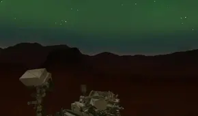 Científicos detectaron por primera vez al cielo de Marte volviéndose verde por un extraño fenómeno
