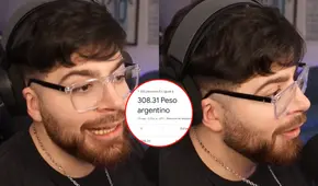 Streamer argentino La Cobra descubre que el sol peruano vale más que el peso y queda en shock: "Es el dólar de Sudamérica"