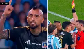 Arturo Vidal vio la roja por insólitos gestos a la hinchada de Racing y prensa argentina se burla de él: "Expulsión absurda"