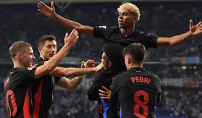 Barcelona venció al Espanyol y celebra un nuevo título de LaLiga española