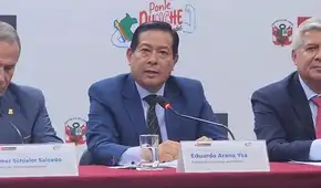 Eduardo Arana minimiza el rechazo a su gabinete y asegura que Congreso lo respaldará: "Nos darán la confianza" Eduardo Arana minimiza el rechazo a su gabinete y asegura que Congreso lo respaldará: "Nos darán la confianza"