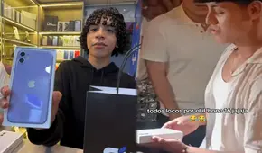 Tiktoker Valentino regaló iPhone en piñata de cumpleaños y joven ganador quedó en shock