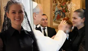 Brunella Horna y Richard Acuña visitan al Papa León XIV: su hijo fue bendecido por el Sumo Pontífice