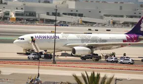 Amenaza de bomba en EEUU: evacúan pasajeros de un vuelo de Hawaiian Airlines en San Diego, California