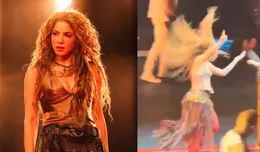 Shakira cae estrepitosamente en concierto de Montreal y sorprende a fanáticos con su reacción