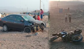 Tragedia en la variante de Pasamayo: adulto mayor muere tras impactar su motocicleta contra auto