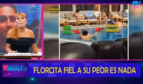 Flor Polo y su novio se dan muestras de amor en una piscina y Magaly Medina reacciona: “Es un caso perdido”
