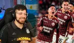 Streamer argentino La Cobra celebra clasificación de la 'U' a octavos de la Libertadores: "El más grande de Perú"