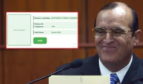 Vladimiro Montesinos está 'habilitado' para ejercer como abogado, según Colegio de Abogados del Callao