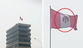 Institución del Estado iza bandera del Perú al revés y en redes reaccionan: “Está de cabeza como este país”