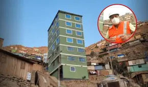 El edificio de 7 pisos construido en un cerro de San Juan de Lurigancho por empresario de Gamarra: "Se ha hecho con ingenieros"