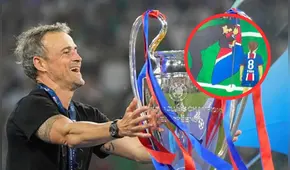 El emotivo homenaje a Xana: la camiseta de Luis Enrique y la pancarta de los hinchas del PSG