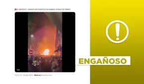 Este video de incidentes en París no fue grabado tras el título del PSG en la Champions League