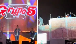 Familia sube a la azotea de su casa para ver concierto gratis del Grupo 5 y Christian Yaipén les manda saludos: “Zona VIP”