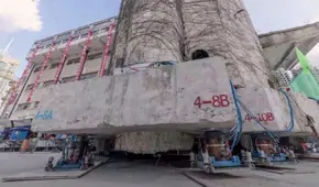 Robots mueven un barrio entero de 7.500 toneladas con una superficie de 4.030 metros cuadrados y se convierte en el traslado más grande de la historia de China