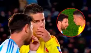 Lionel Messi y el tenso cruce de palabras que tuvo con James Rodríguez durante empate de Argentina ante Colombia: "Hablas mucho" Lionel Messi y el tenso cruce de palabras que tuvo con James Rodríguez durante empate de Argentina ante Colombia: "Hablas mucho"