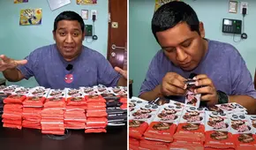 Peruano gastó casi S/1.000 en 101 barras de chocolate de HH y logra encontrar el ticket dorado: "Sí se pudo"