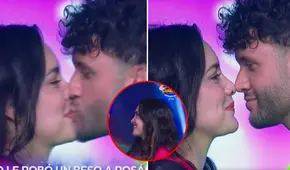 Fabio Agostini impacta a Rosángela Espinoza con un efusivo beso EN VIVO en 'Esto es guerra' y ella tiene inesperada reacción: "Lo veo guapo"