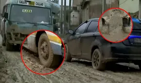 'La avenida del barro': obra abandonada en Villa María del Triunfo ha empeorado con las fuertes lluvias