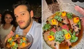Peruano pagó más de S/150 por un plato de ceviche en Dubái y el resultado no fue el esperado: "Esto es solo pescado"