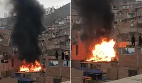 Fuerte incendio afectó vivienda en Puente Piedra: cuatro unidades de bomberos atendieron el siniestro Fuerte incendio afectó vivienda en Puente Piedra: cuatro unidades de bomberos atendieron el siniestro