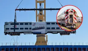Trenes con 40 años de servicio en EE. UU. llegan al Perú para cubrir la ruta Lima-Chosica: así fue el embarque