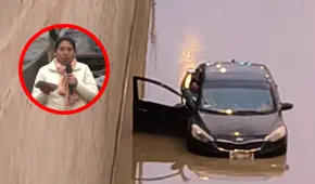 Karma instantáneo: carro que mojó a periodista quedó atrapado en bypass inundado y pidió ayuda Karma instantáneo: carro que mojó a periodista quedó atrapado en bypass inundado y pidió ayuda