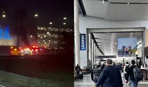 Incendio en Connecticut: auto se prende en llamas en el Aeropuerto Internacional Bradley y causa demoras en el tráfico