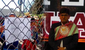 “¡Rohel Sánchez déjanos pasar, aquí estamos los verdaderos campesinos!”, comuneros denuncian que les negaron ingreso a evento por Día del Campesino