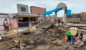 Extorsionadores incendian mercado en Alto Trujillo y dejan en ruinas a 16 comerciantes