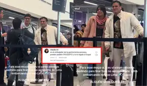 Brasileña graba a Christian Domínguez en el aeropuerto sin saber quién es y usuarios la bromean: "Es el primer ministro de la fidelidad" Brasileña graba a Christian Domínguez en el aeropuerto sin saber quién es y usuarios la bromean: "Es el primer ministro de la fidelidad"