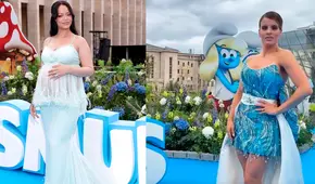 Alejandra Baigorria se emociona al encontrarse con Rihanna en el estreno mundial de 'Pitufos': "Hermosa"