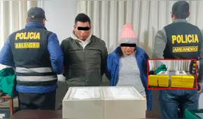 Cae pareja con más de 20 paquetes de cocaína en Puno: eran camufladas en cajas fuertes dentro de maletas
