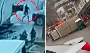Hombre vive de milagro tras entrar a funeraria segundos antes de ser impactado por camión en VMT Hombre vive de milagro tras entrar a funeraria segundos antes de ser impactado por camión en VMT