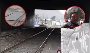 Vecinos cuestionan rieles por donde pasarán trenes de López Aliaga: "No he visto que han estado trabajando" Vecinos cuestionan rieles por donde pasarán trenes de López Aliaga: "No he visto que han estado trabajando"