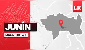 Temblor de magnitud 4.0 se sintió en Junín, según IGP