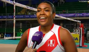 Ángela Leyva tras histórico triunfo de Perú sobre Brasil en la Copa América de Vóley: "Jugamos con corazón"