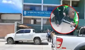Policía recibe brutal golpiza de sus colegas tras negarles entrada a comisaría por presunto estado de ebriedad en Áncash