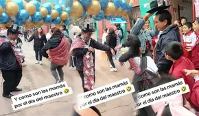 'Al estilo Huancayo': mamis peruanas sorprenden a profesor por el Día del Maestro y desatan furor en redes sociales