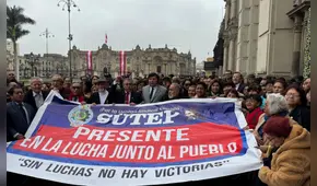 Sutep cuestiona que Boluarte gane 30 veces más que docentes jubilados que no alcanzan el sueldo mínimo: "Dicen que no hay recursos"