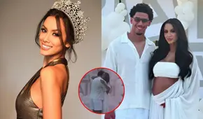 Camila Escribens, ex Miss Perú, revela el sexo de su bebé en lujosa fiesta: Luciana Fuster y Jessica Newton no faltaron