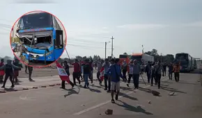 Panamericana Sur bloqueada: protesta de mineros deja vehículos varados y pasajeros heridos por ataque a buses en Ica