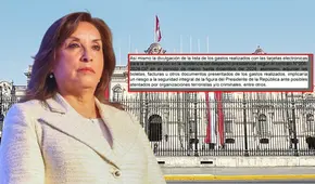 Palacio niega información sobre tarjeta de alimentación de Boluarte bajo la excusa de "posibles atentados terroristas"