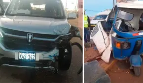 Violento choque entre mototaxi y camioneta deja un herido grave y un conductor prófugo en Juliaca