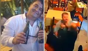 Revelan nuevas imágenes de cómo empezó la pelea de Miguel Ángel Requejo en El Charrúa: “Necesito más gin”
