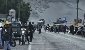 Mineros artesanales dan tregua parcial: liberan tránsito en la Panamericana Sur en Nasca solo por horas