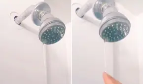 Joven va a tomar un baño y encuentra el agua congelada en la ducha: “Está fuerte la helada en Huancayork”