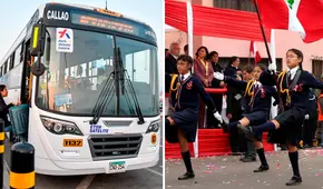 AeroDirecto y buses de transporte público cambiarán de ruta por desfiles y examen de admisión este fin de semana