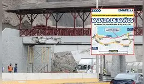 Costa Verde: cierran tramo por obras en el puente Bajada de Baños del 11 al 14 de julio